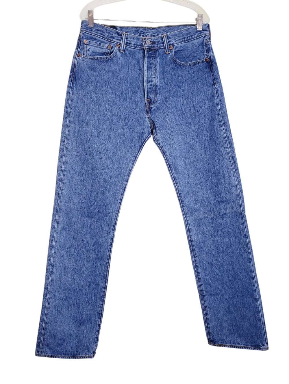 Levi's 501 Button Fly Straight Leg Cotton Jeans Men's Size 33x34